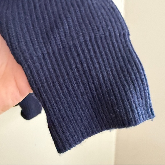 SANDRO Paris Navy & Purple Lace Sweater - Picture 5 of 14